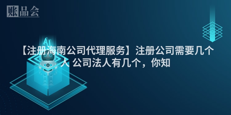 【注册海南公司代理服务】注册公司需要几个人 公司法人有几个,你知